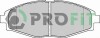 Комплект гальмівних накладок, дискове гальмо - (96316582, 96446176) PROFIT 5000-1337 (фото 1)