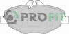 Комплект гальмівних накладок, дискове гальмо - (0044208720, 0034206520) PROFIT 5000-1414 (фото 1)