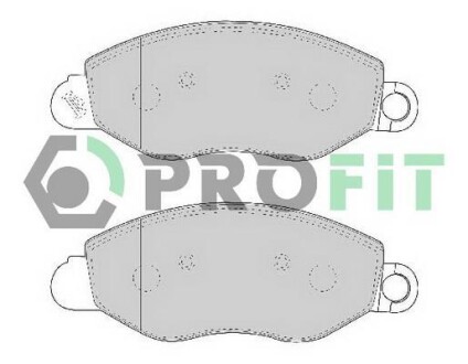 Комплект гальмівних накладок, дискове гальмо - PROFIT 5000-1461