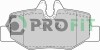 Комплект гальмівних накладок, дискове гальмо - (0004216210, 0014211010) PROFIT 5000-1494 (фото 1)