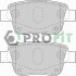 Колодки дискового тормоза - (0446605010, 04466YZZAH, 446605010) PROFIT 5000-1649 (фото 1)