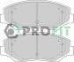 Колодки дискового тормоза - (45022S9AE50, 45022S9AE60, 45022S9AA01) PROFIT 5000-1658 (фото 1)