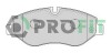 Колодки дискового тормоза - (0044208320, 0054202120, 0054205220) PROFIT 5000-1778 (фото 1)