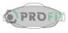 Комплект гальмівних накладок, дискове гальмо - (425426, 425393) PROFIT 5000-4003 (фото 1)