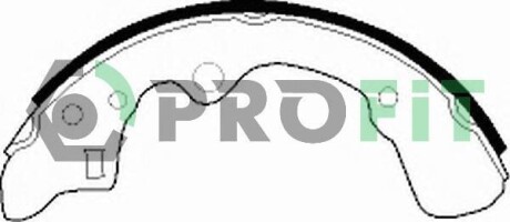 Комлект тормозных накладок - PROFIT 5001-0276