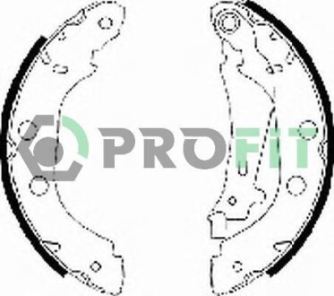 Комплект гальмівних накладок, дискове гальмо - PROFIT 5001-0577