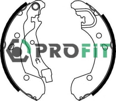 Комплект гальмівних колодок - PROFIT 5001-0649