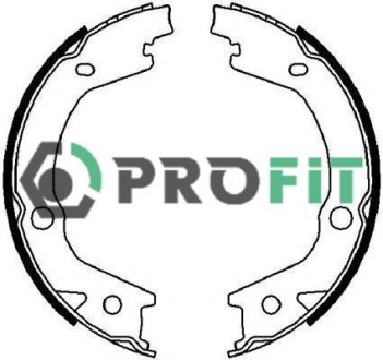 Комлект тормозных накладок - PROFIT 5001-4021