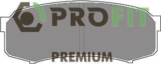 Комплект гальмівних накладок, дискове гальмо - PROFIT 5005-1021