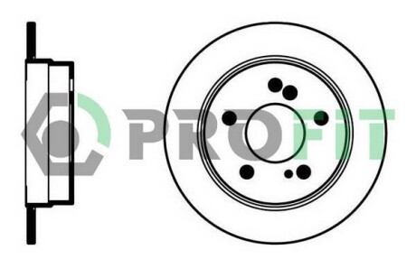 Тормозной диск - PROFIT 5010-0122