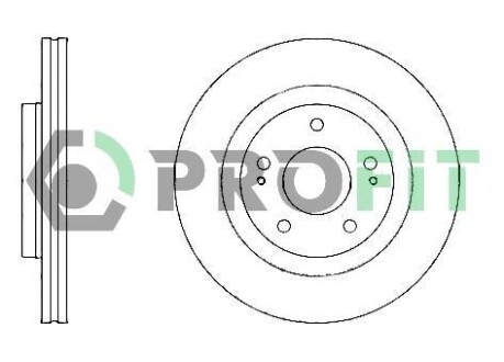 Тормозной диск - PROFIT 5010-1659
