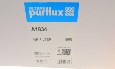 Фото 5 - Воздушный фильтр Purflux A1834