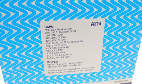 Фото 2 - Воздушный фильтр Purflux A214