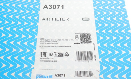 Фото 4 - Воздушный фильтр Purflux A3071