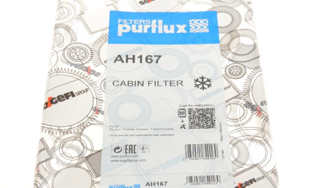 Фото 2 - Фільтр салону Purflux AH167