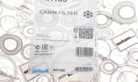 Фото 3 - Фільтр салону Purflux AH185