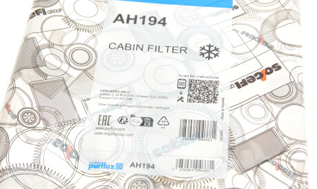 Фото 2 - Фільтр салону Purflux AH194