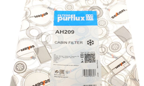 Фото 3 - Фільтр салону Purflux AH209