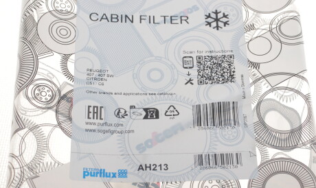 Фото 3 - Фільтр салону Purflux AH213