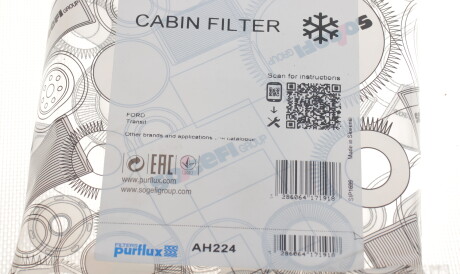 Фото 3 - Фильтр салона Purflux AH224