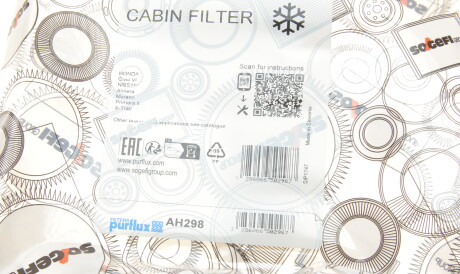 Фото 2 - Фільтр салону Purflux AH298