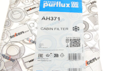 Фото 4 - Фільтр салону Purflux AH371
