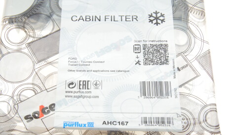 Фото 2 - Фильтр салона Purflux AHC167