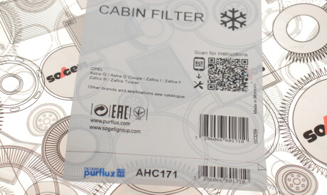 Фото 3 - Фильтр салона Purflux AHC171