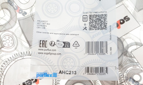 Фото 3 - Фільтр салону Purflux AHC213