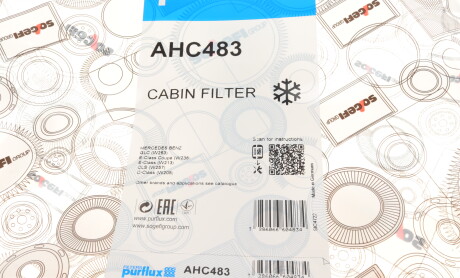 Фото 5 - Фільтр салону Purflux AHC483