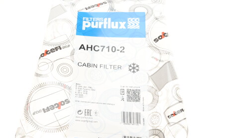 Фото 5 - Фильтр салона Purflux AHC710-2 (AHC7102)