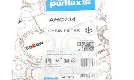 Фото 2 - Фільтр салону Purflux AHC734