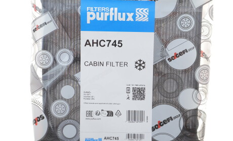 Фото 2 - Фільтр салону Purflux AHC745