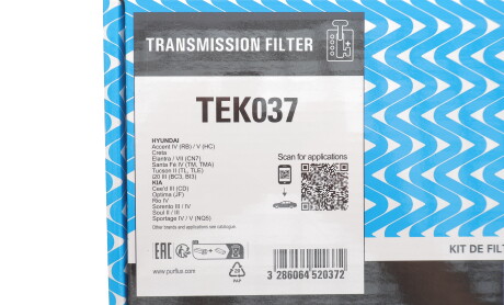 Фото 2 - Автозапчастина Purflux TEK037