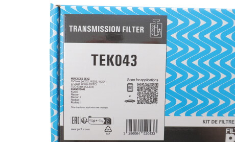 Фото 2 - Масляный фильтр АКПП Purflux TEK043