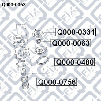Фото 3 - Подшипник амортизатора Q-fix Q0000063