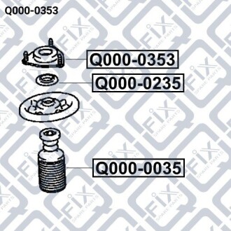 Фото 3 - Опора стійки амортизатора Q-fix Q0000353