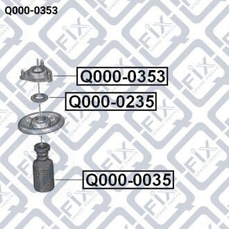 Фото 4 - Опора стійки амортизатора Q-fix Q0000353