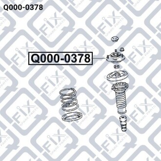 Фото 3 - Опора стійки амортизатора Q-fix Q0000378