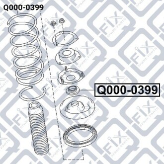 Фото 3 - Підшипник амортизатора Q-fix Q0000399