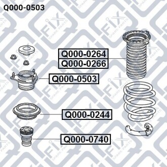 Фото 3 - Опора стійки амортизатора Q-fix Q0000503