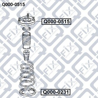 Фото 3 - Опора стойки амортизатора Q-fix Q0000515