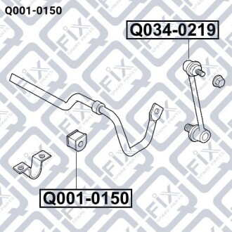 Фото 3 - Втулка стабілізатора Q-fix Q0010150