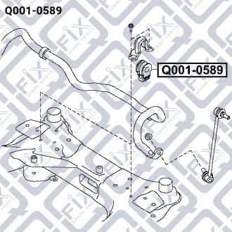 Фото 3 - Втулка стабілізатора Q-fix Q0010589