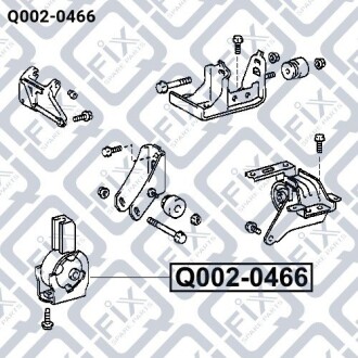 Фото 3 - Подушка двигуна Q-fix Q0020466