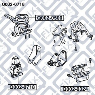 Фото 3 - Подушка двигателя Q-fix Q0020718