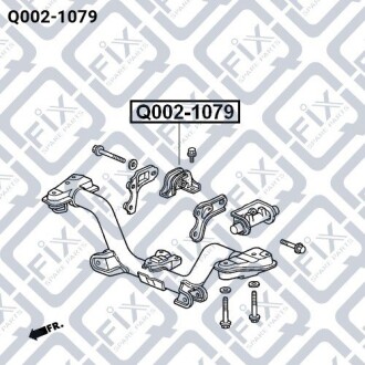 Фото 3 - Подушка двигателя Q-fix Q0021079