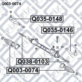 Пильовик рульової рейки - Q-fix Q0030074