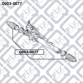 Фото 2 - Рульова рейка та кріплення Q-fix Q0030077