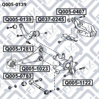 Фото 3 - Сайлентблок рычага Q-fix Q0050139